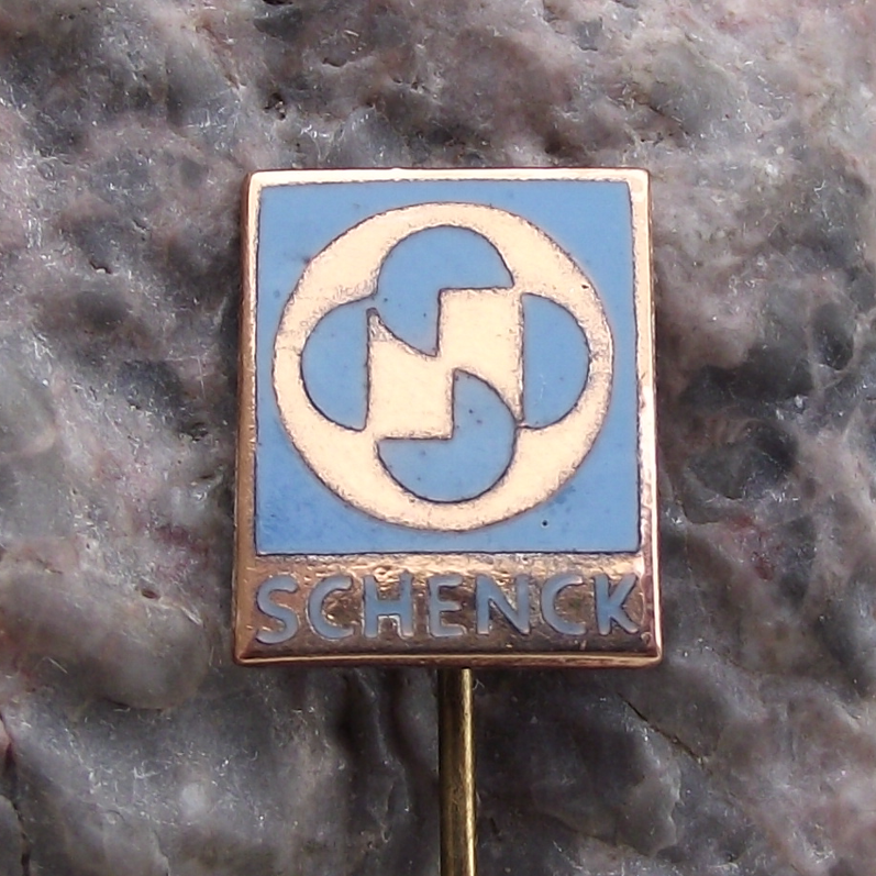 Vintage East German Schenck Process Feeding Screening Weighing Pin Badge