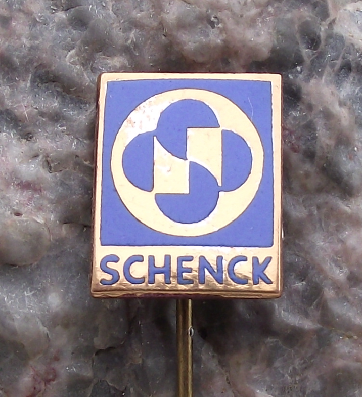 Vintage East German Schenck Process Feeding Screening Weighing Pin Badge