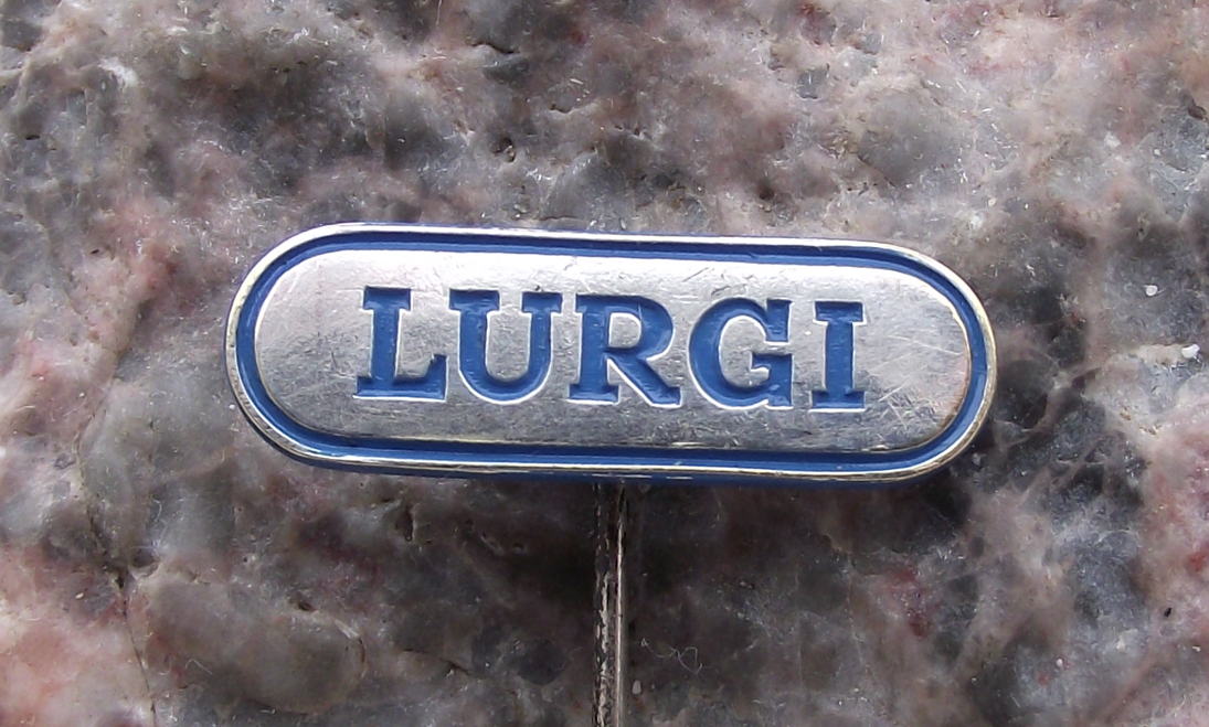 Vintage Lurgi German Engineering Construction & Chemical Process Pin Badge