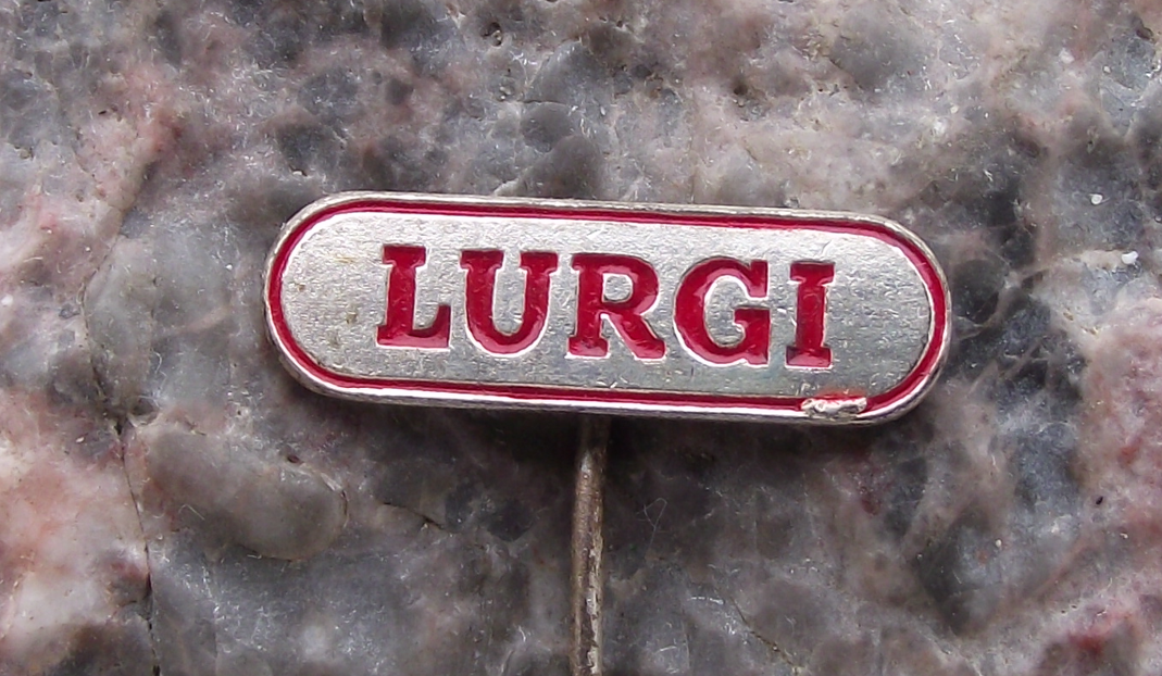 Vintage Lurgi German Engineering Construction & Chemical Process Pin Badge