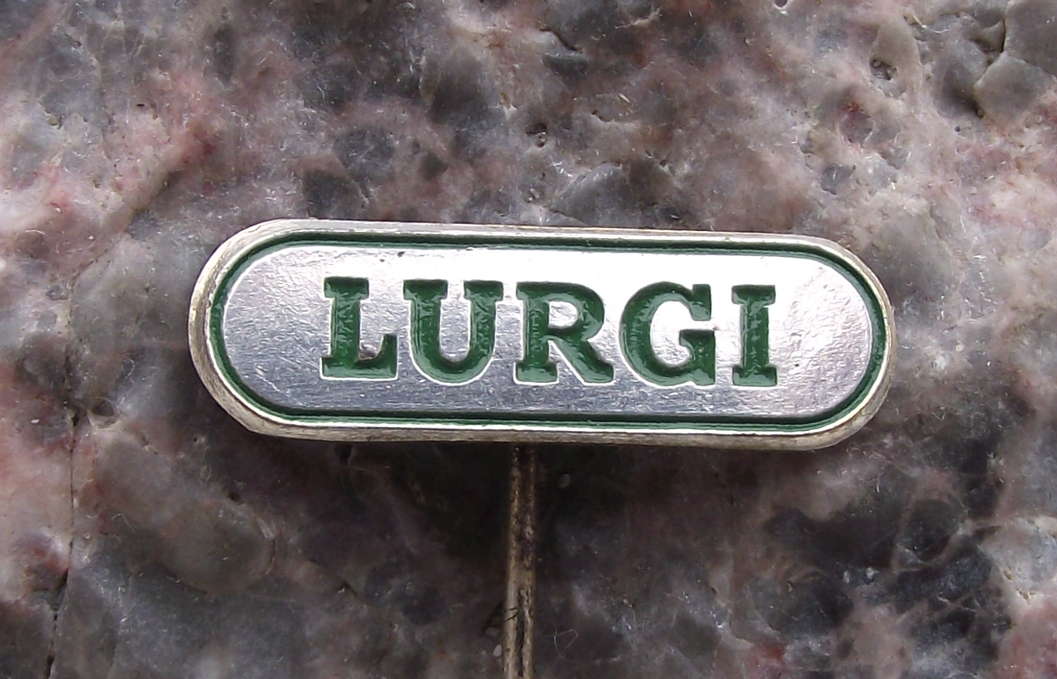 Vintage Lurgi German Engineering Construction & Chemical Process Pin Badge