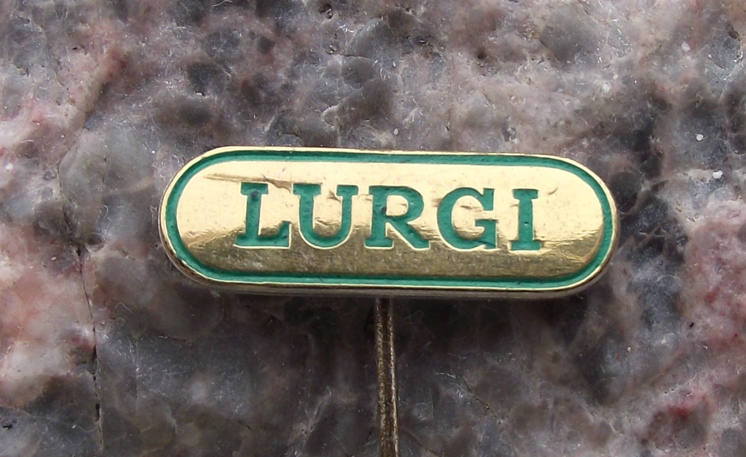 Vintage Lurgi German Engineering Construction & Chemical Process Pin Badge