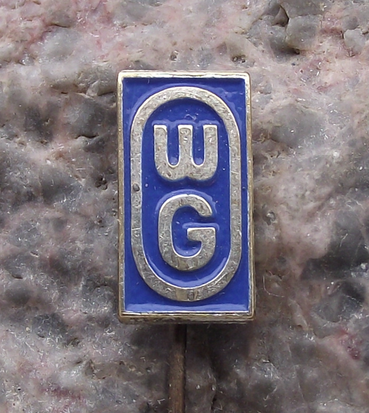 Vintage WG Wandel and Goltermann German Electronics Company Pin Badge