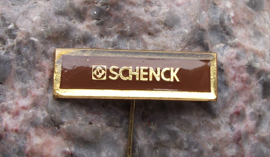 Vintage East German DDR Schenck Balancing Systems Weight Scales Pin Badge