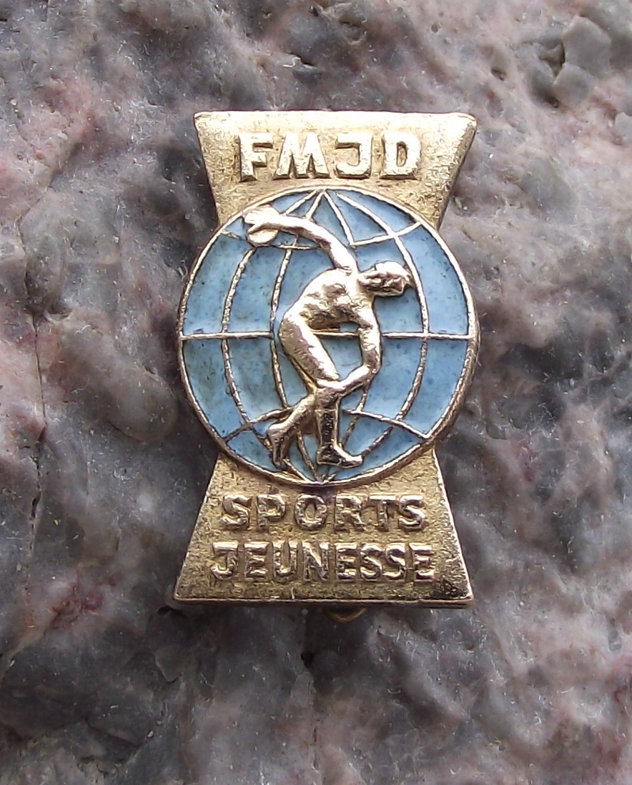 Vintage WFDY World Youth Festival FMJD Youth Sports Pin Badge