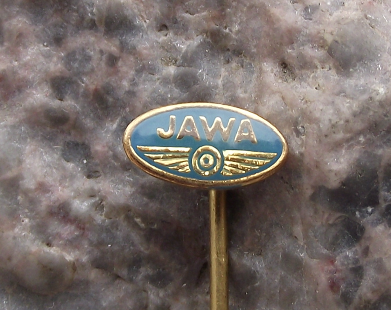Vintage Small Red Jawa Motorbikes Motorcycle Firm Logo Pin Badge