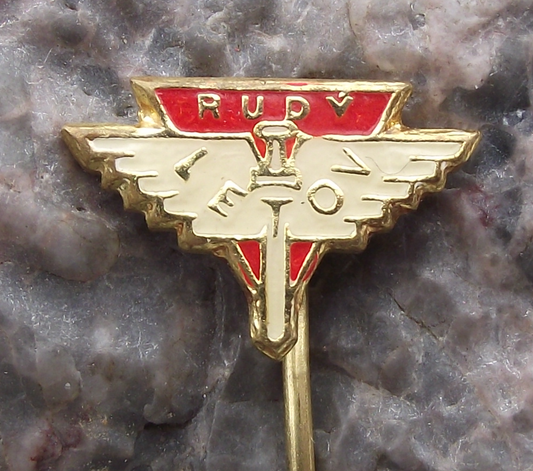 Vintage Rudy Letov Czech Aviation Aircraft Factory Winged Sword Logo Pin Badge - Badgecrazy