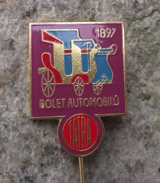 1977 Tatra 80th Anniversary Motors First Car the Prasident Automobile Pin Badge - Badgecrazy