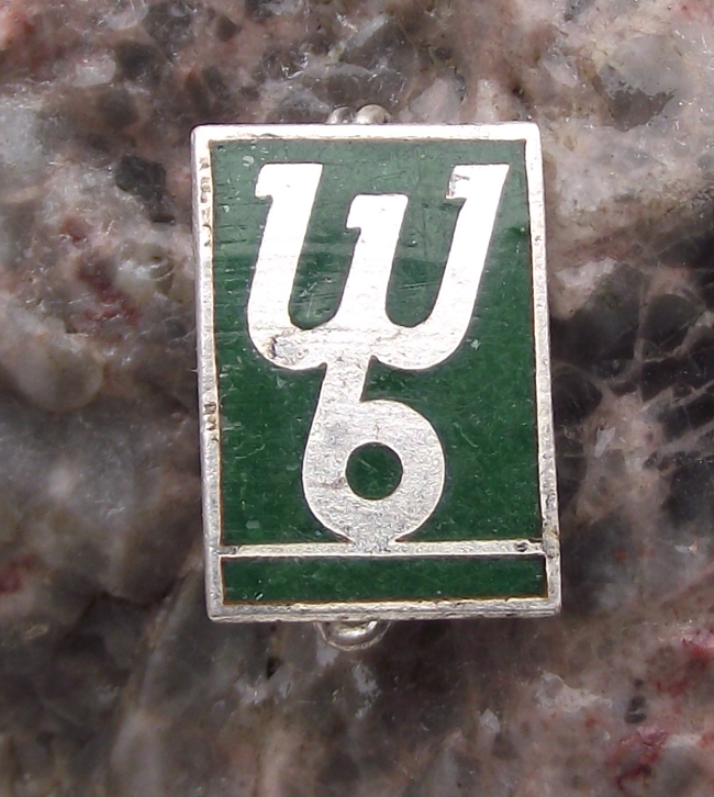 Vintage East Germany WB Waggonbau Bautzen Railway Train Wagon Maker Pin Badge