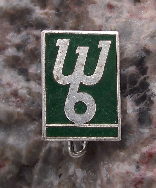 Vintage East Germany WB Waggonbau Bautzen Railway Train Wagon Maker Pin Badge
