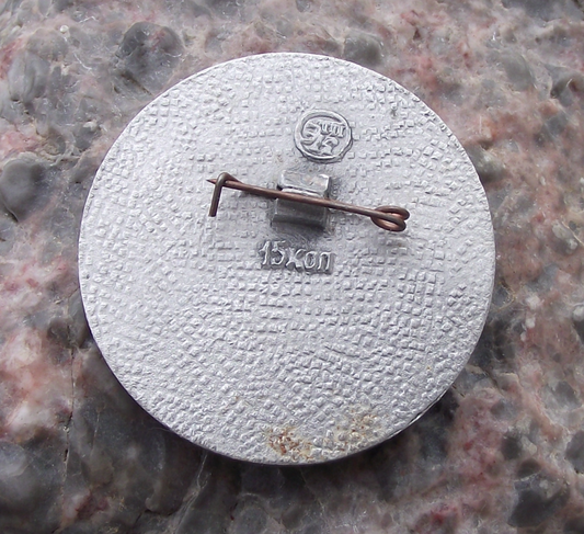 Vintage Sergei Yesenin Russian Celebration Life of Poet Pin Badge