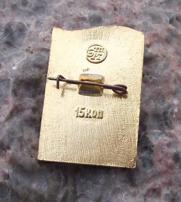 Vintage Sergei Yesenin Russian 20th Century Poet Pin Badge