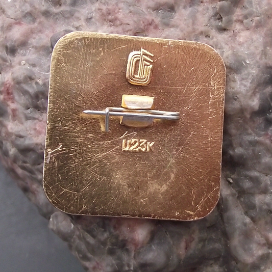 1980 Moscow Summer Olympic Games Rifle Shooting Square Pin Badge