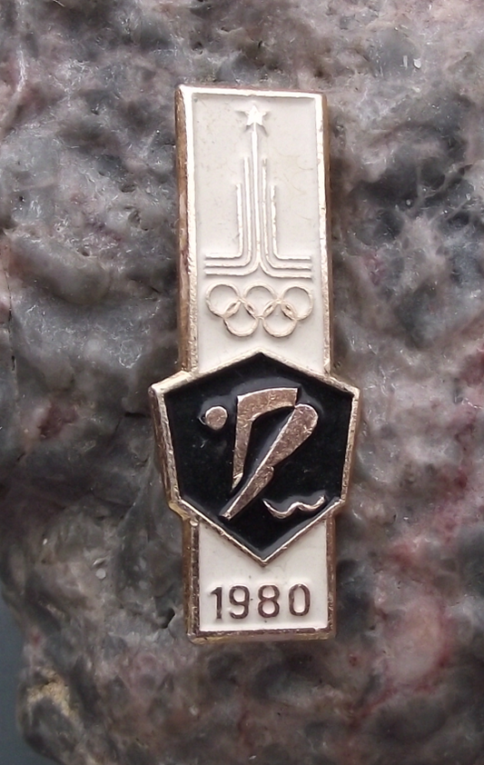 1980 Moscow Russia Summer Olympic Games Board Diving Event Pin Badge