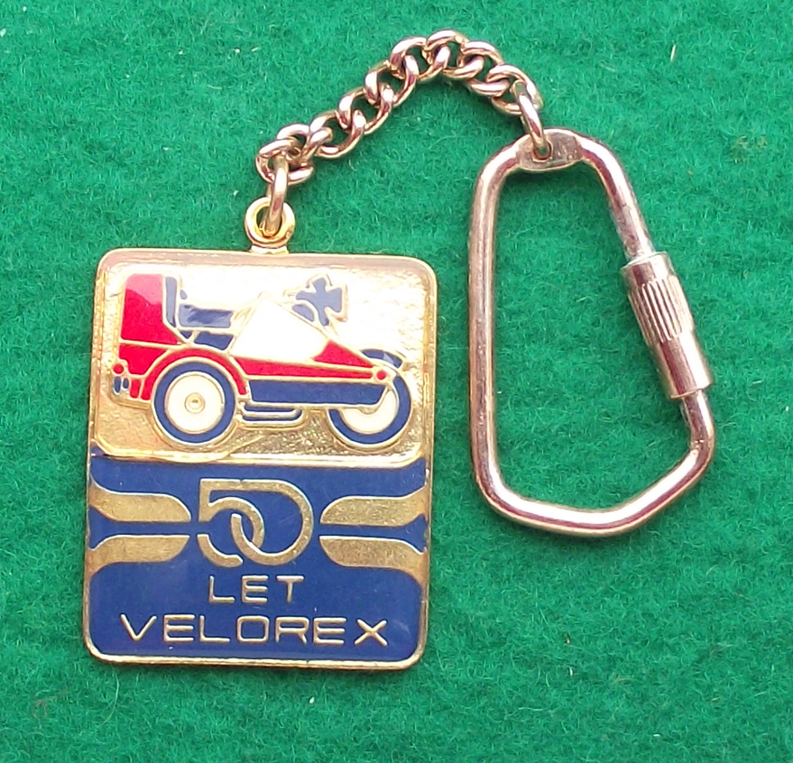 1986 Velorex Motorbike Sidecars Motorcycles Motokov Anniversary Key Chain Fob