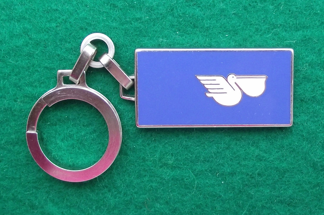 Air France French Airlines Cargo Aircraft Pelican Logo Aviation Key Chain Ring