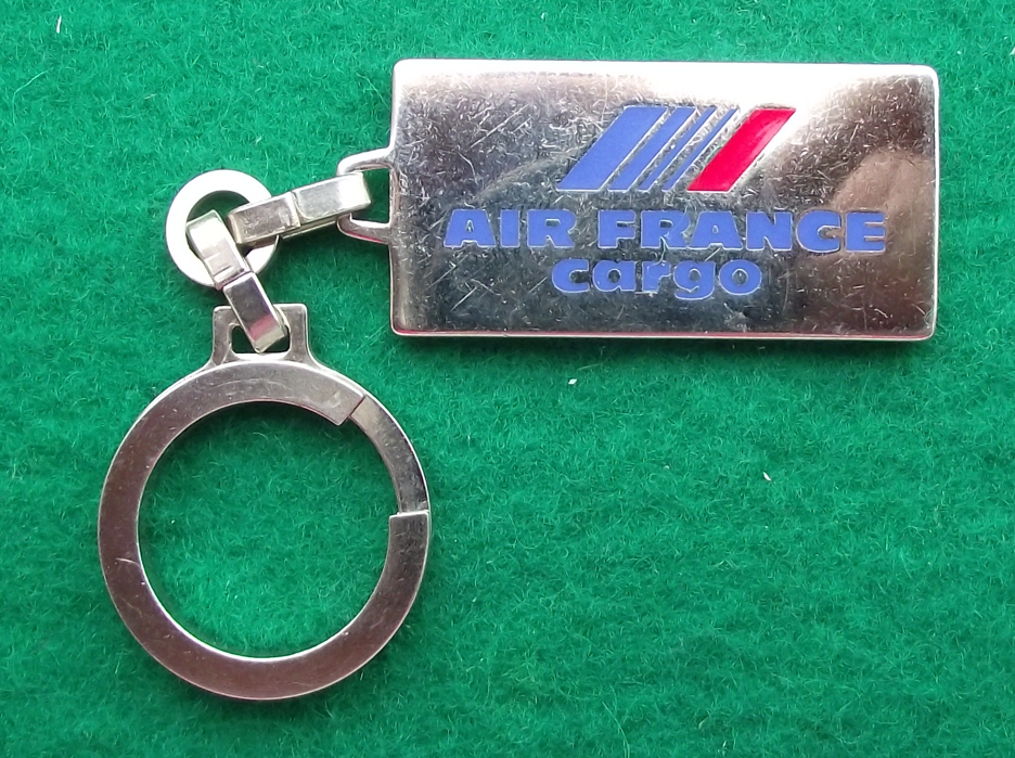 Air France French Airlines Cargo Aircraft Pelican Logo Aviation Key Chain Ring