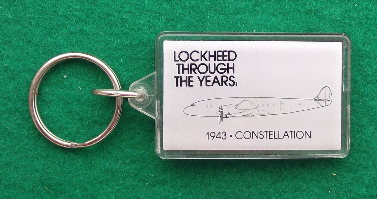 1982 Farnborough International Airshow Lockheed Constellation Keyring Key Chain