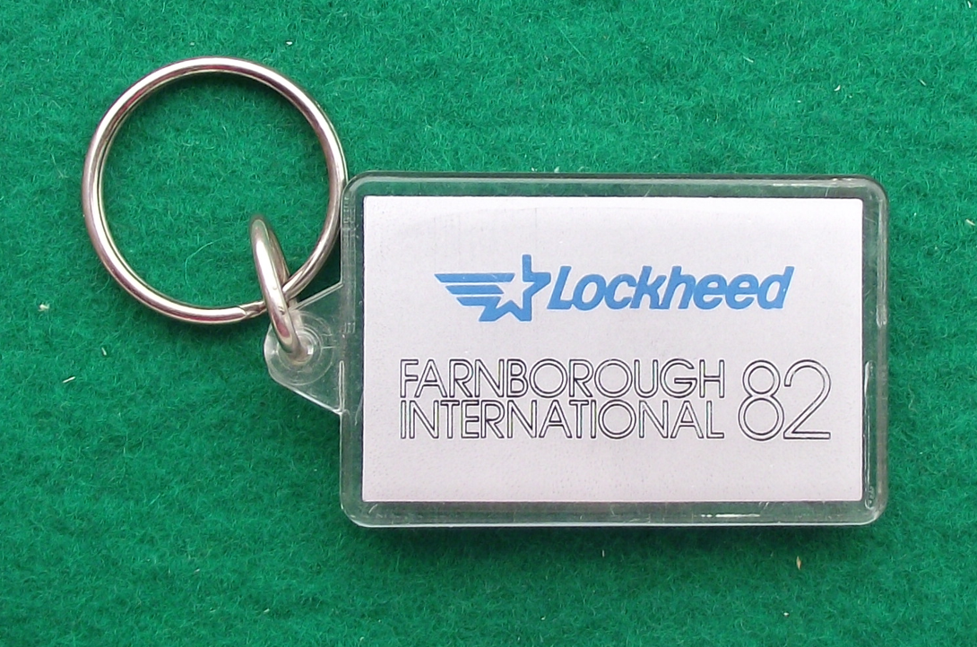 1982 Farnborough International Airshow Lockheed Constellation Keyring Key Chain