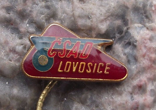 Vintage CSAD Lovosice Czech Transport Bus Company Pin Badge