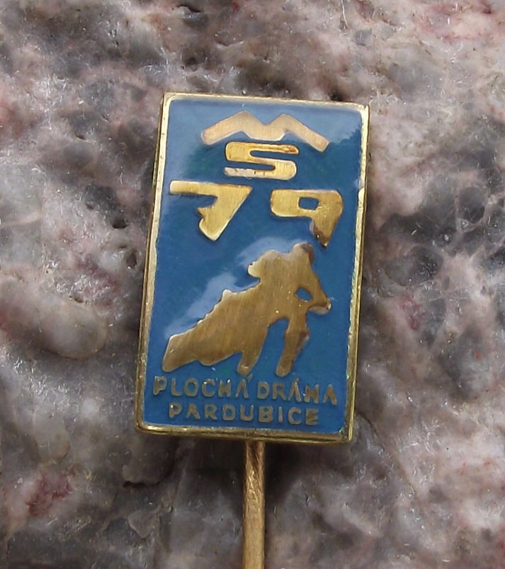 1979 Pardubice World Championship Motorbike Speedway Race Pin Badge