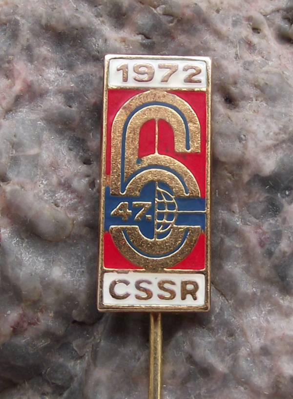 1972 ISDT International 6 Six Day Event Motorcycle MX Enduro Jawa Race Pin Badge