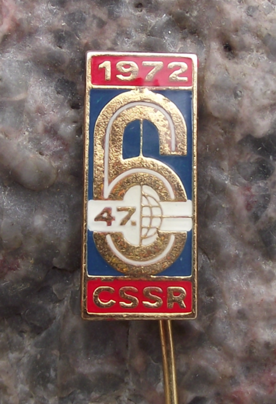 1972 ISDT International 6 Six Day Event Motorcycle MX Enduro Jawa Race Pin Badge