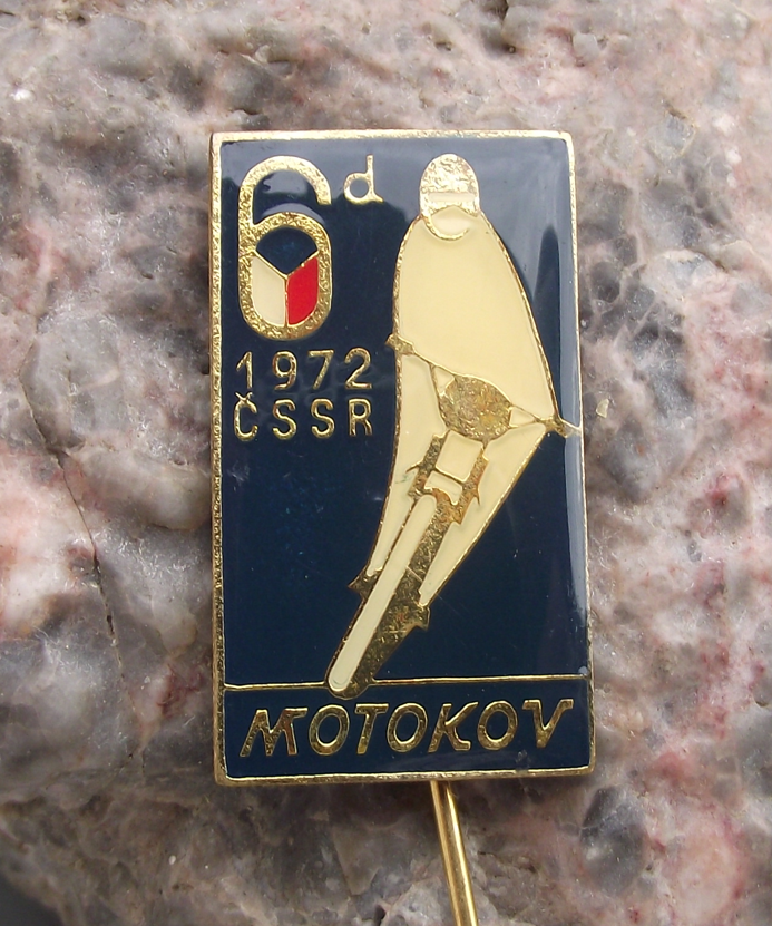 1972 ISDT International 6 Six Day Event Motorcycle MX Enduro Race Pin Badge