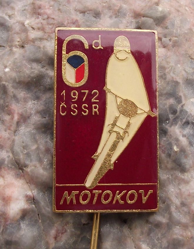 1972 ISDT International 6 Six Day Event Motorcycle MX Enduro Race Pin Badge