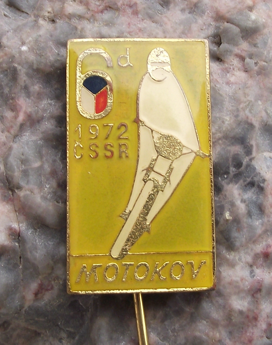 1972 ISDT International 6 Six Day Event Motorcycle MX Enduro Race Pin Badge
