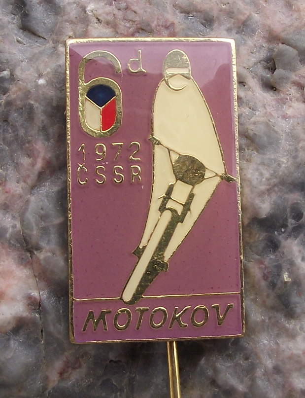 1972 ISDT International 6 Six Day Event Motorcycle MX Enduro Race Pin Badge