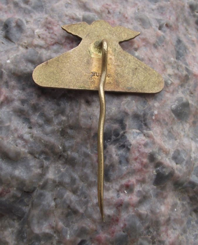 1962 FIM Motorbike Motocross Championships MX Sedlcanska Quarry Racing Pin Badge