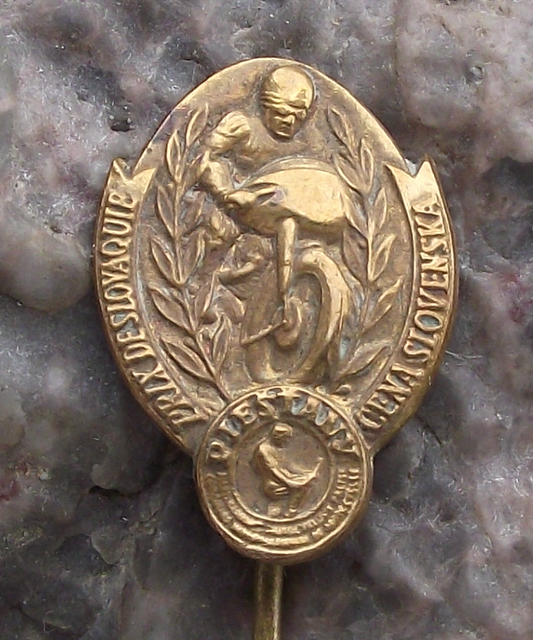 Vintage Piestany Slovakia Grand Prix Motorbike Motorcycle Racing Event Pin Badge