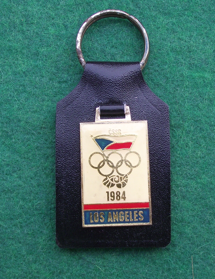 1988 Los Angeles USA Summer Olympic Games Czech Team Keychain Keyring Fob