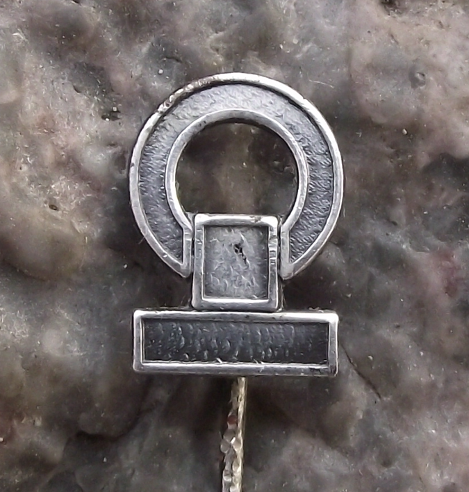 Vintage Salzgitter AG Steel and Technology Company Logo Germany Pin Badge