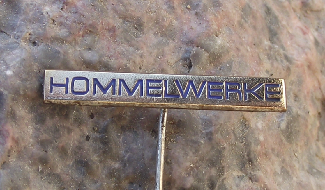 Vintage Hommelwerke Measurement Equipment DDR Engineering Firm Pin Badge