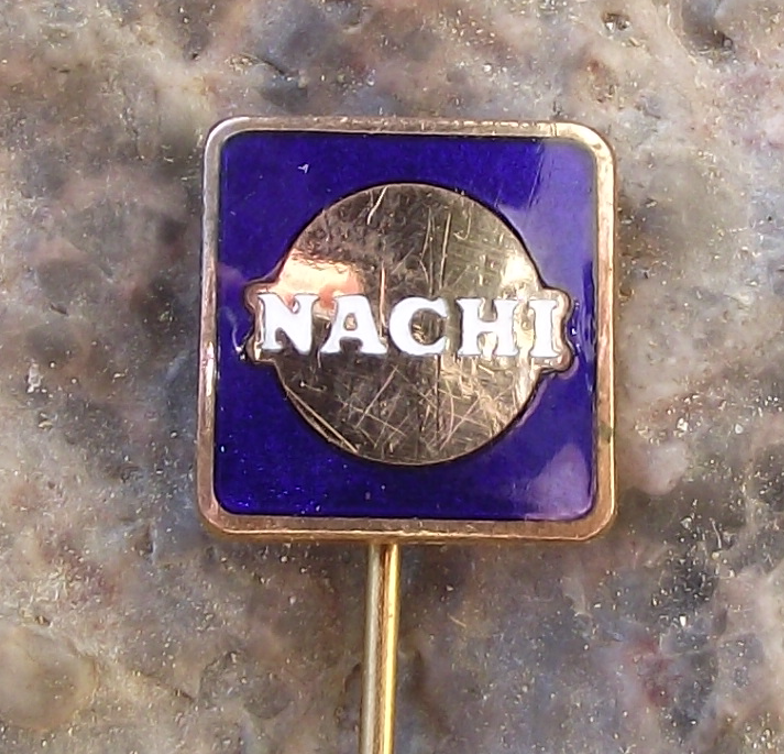Vintage Nachi-Fujikoshi Ball Bearings Japan Engineering Firm Pin Badge