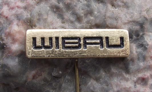 Vintage Wibau East Germany Construction Site Concrete Pump Trucks Pin Badge