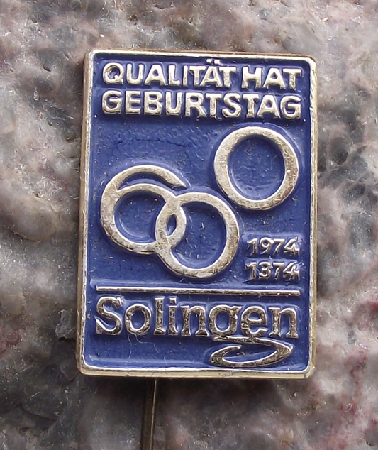 1974 Solingen Germany German City 600th Anniversary Gerburtstag Pin Badge