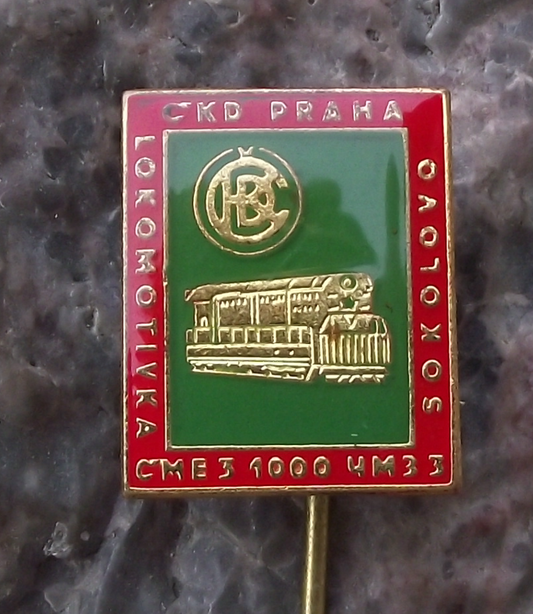 Vintage CKD Train Locomotive CME3 ChME3 1000 Units Production Award Pin Badge