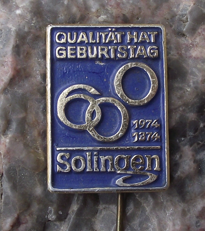 1974 Solingen Germany German City 600th Anniversary Gerburtstag Pin Badge
