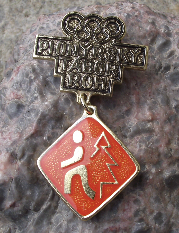 Vintage Czech Pioneer Camp Youth Award Forest Running Pioneering ROH Medal