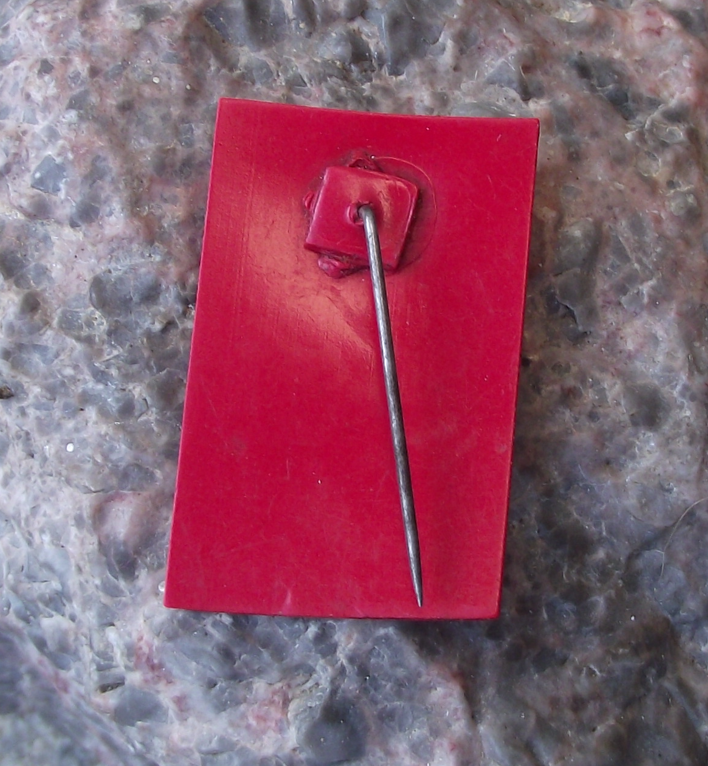 1933 Czechoslovakia May Day Celebration Anti Fascist Fasces Pin Badge