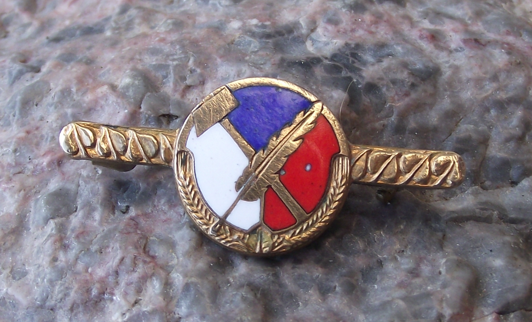 Vintage Czech National Social Party Socialist Political Clasp Brooch Pin Badge