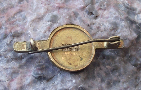 Vintage Czech National Social Party Socialist Political Clasp Brooch Pin Badge