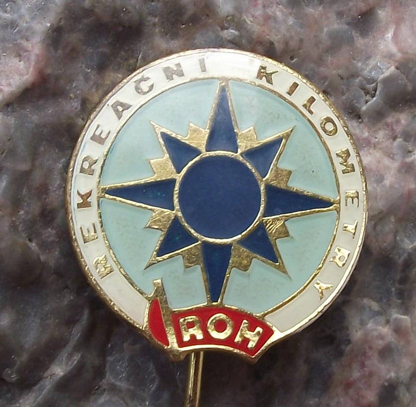 Vintage 100 km Kilometres Spring Walk National Walking Event Trade Union Pin ROH Badge