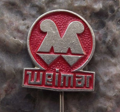 Antique Weimar East Germany DDR GDR Engineering Company Advertising Pin Badge - Badgecrazy