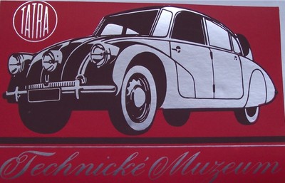 Tatra Technical Museum Model 87 Classic Aerodynamic Limousine Decal Sticker - Badgecrazy