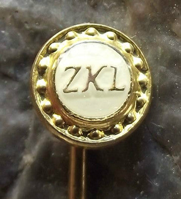 ZKL Ball Bearing Company of Czechoslovakia Race & Cage Advertising Pin Badge