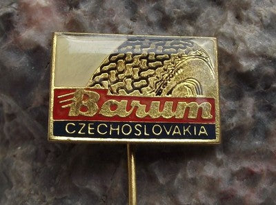 Barum Czechoslovakia Motor Racing Tyres Tires Company Advertising Pin Badge - Badgecrazy